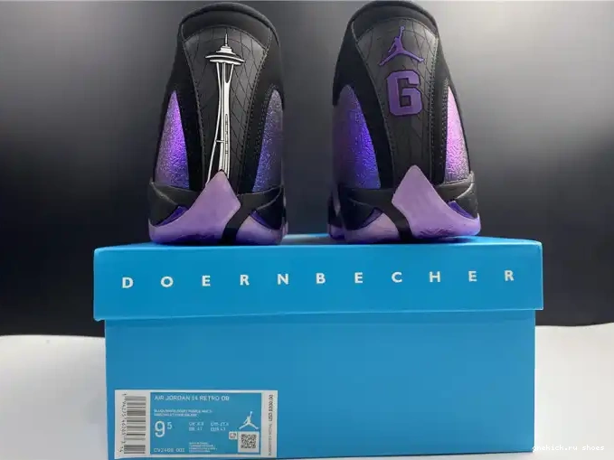 Cheap CV2469-001 RETRO JORDAN 14 AIR '' DOERNBECHER 0507